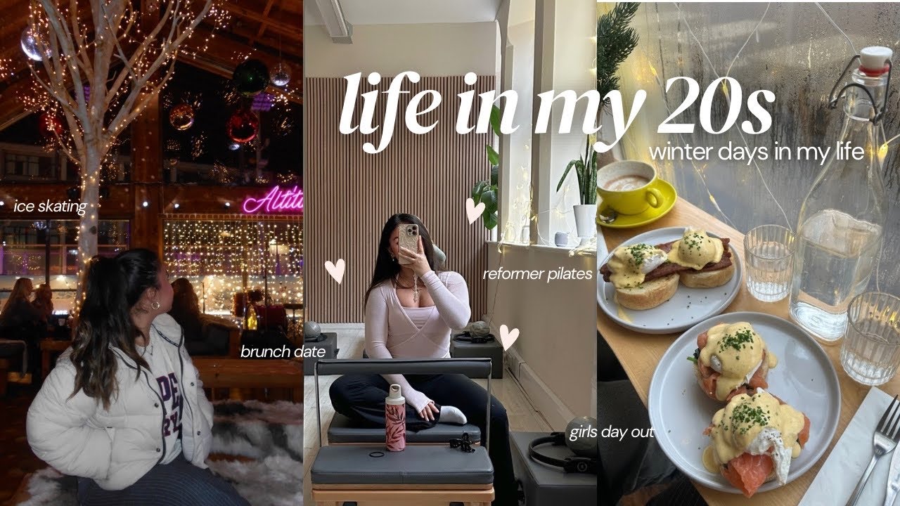 winter days in my life 🩰⛸️🌨️ matcha, brunch, ice skating + reformer pilates