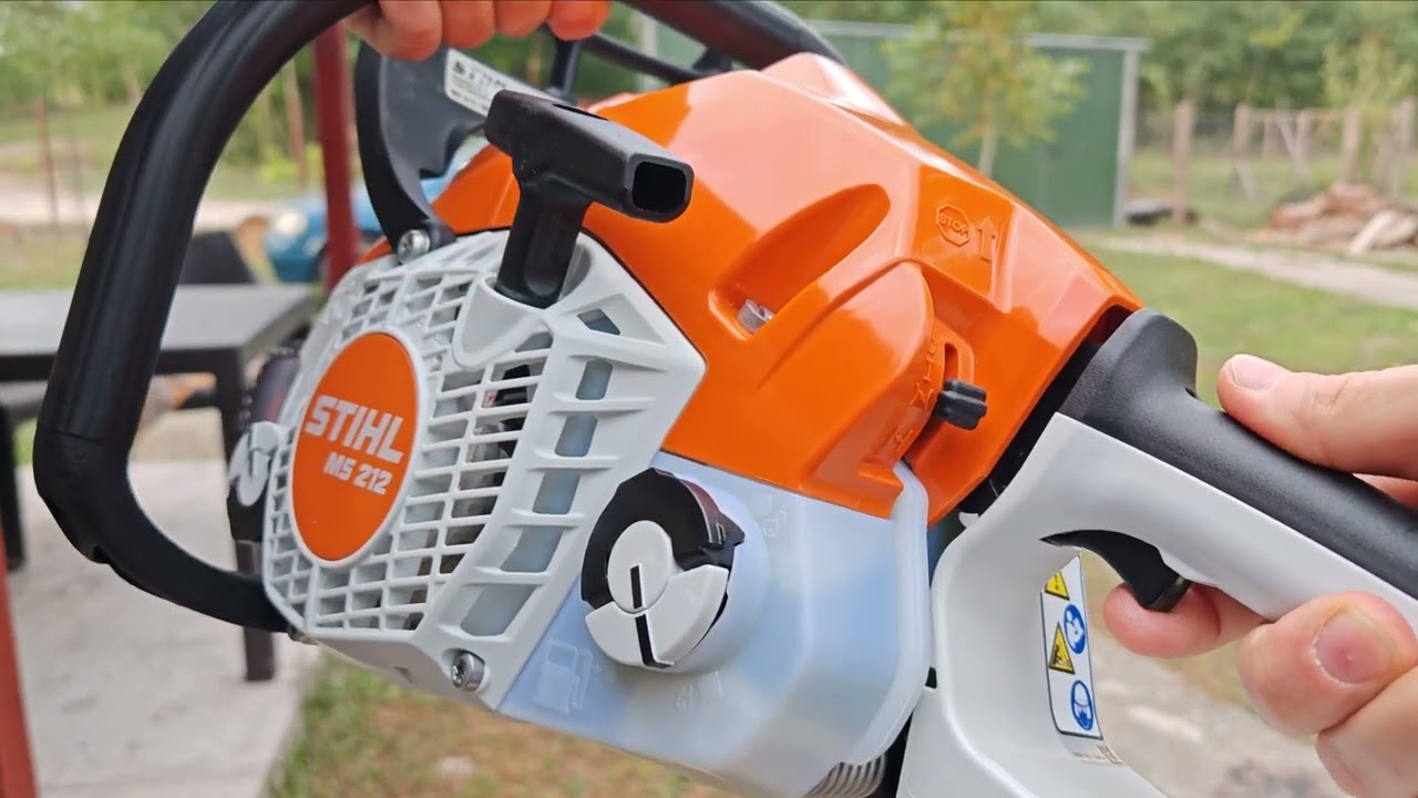 Stihl MS 212 Láncfűrész/Chainsaw Kicsomagolás/első indítás Unboxing/First start