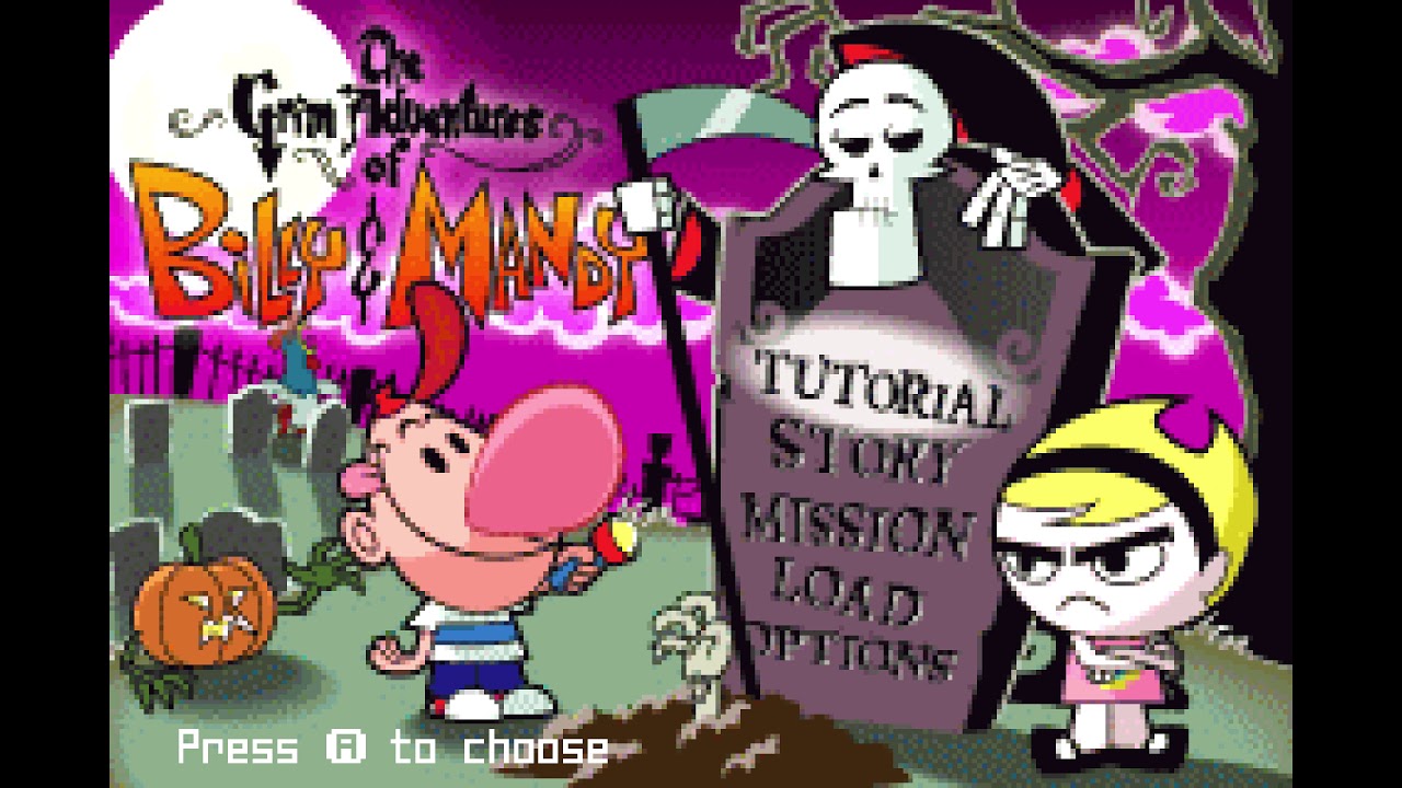 The Grim Adventures of Billy & Mandy. [GBA]. 1CC. Playthrough. 60Fps.