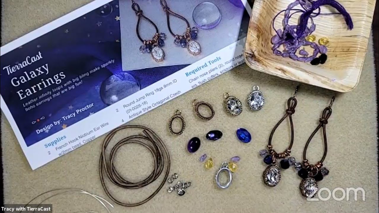 Galaxy Earrings Jewelry Making Demo