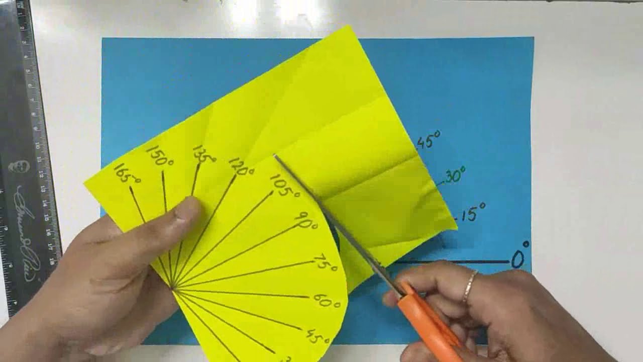 Geometry - CONSTRUCTION OF ANGLES WITH COMPASS / PAPER