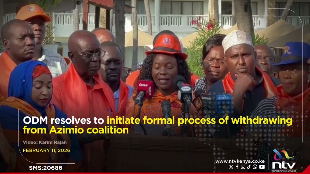 ODM resolves to initiate formal process of withdrawing from Azimio coalition