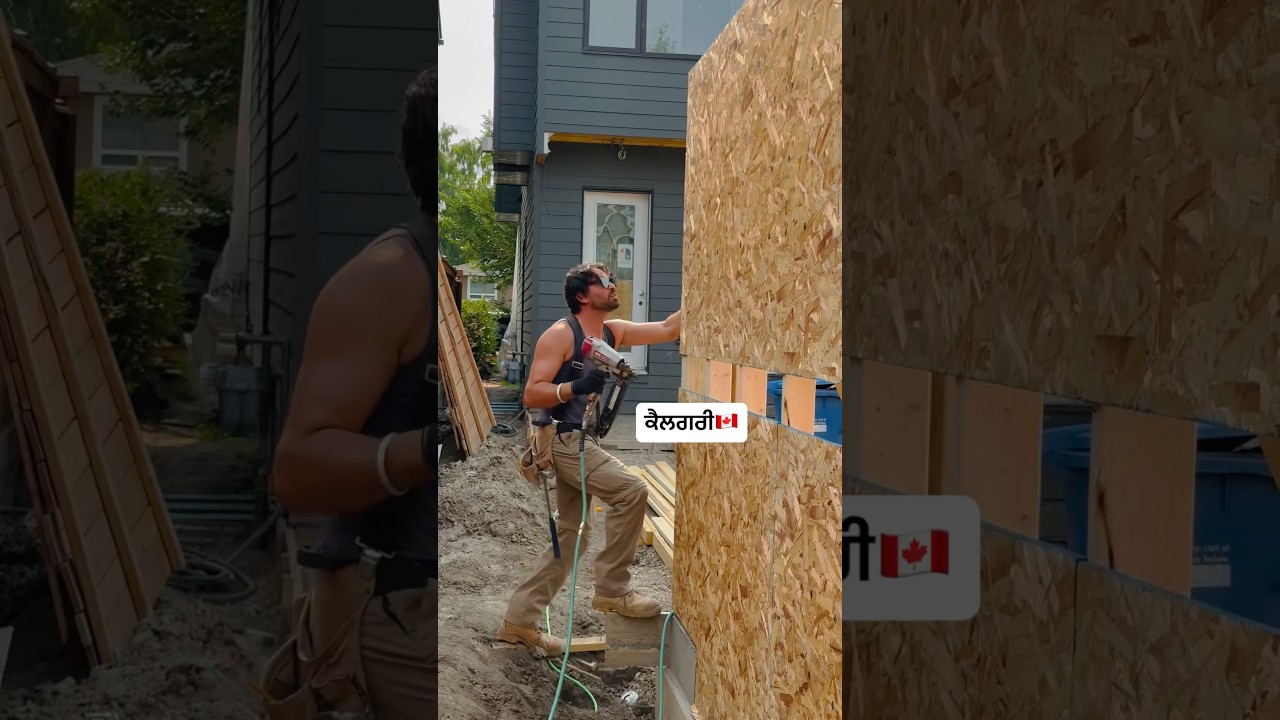#construction #framer #sidhumoosewala #calgary #hardwork #work #canada #mehnat #youtubeshorts