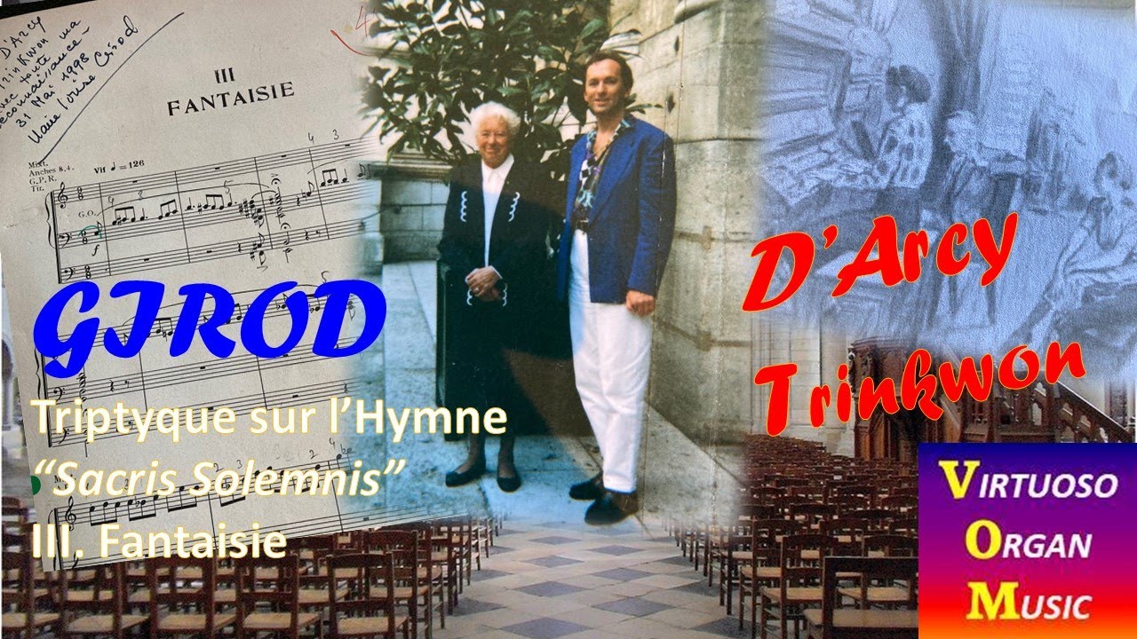 Marie-Louise Girod: Fantaisie sur 'Sacris solemniis' : organ of Sens Cathedral