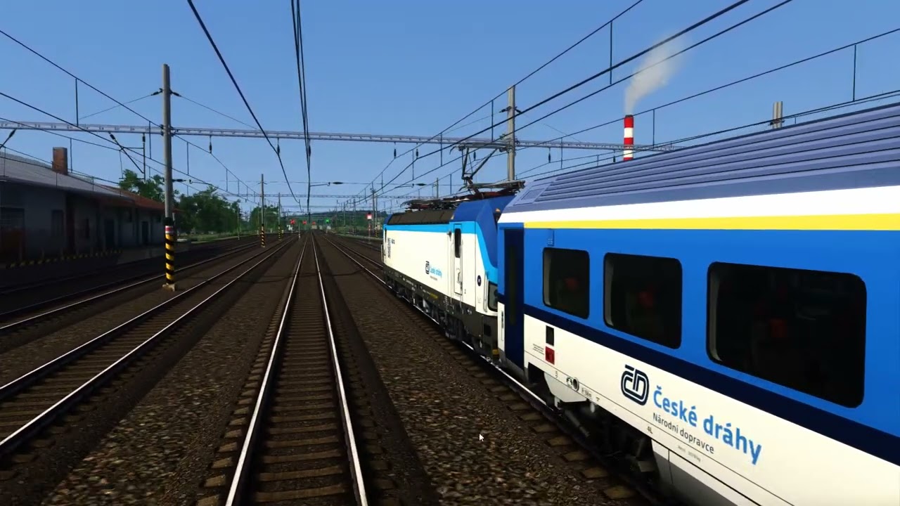 Vectron - nahození lokomotivy + odjezd
