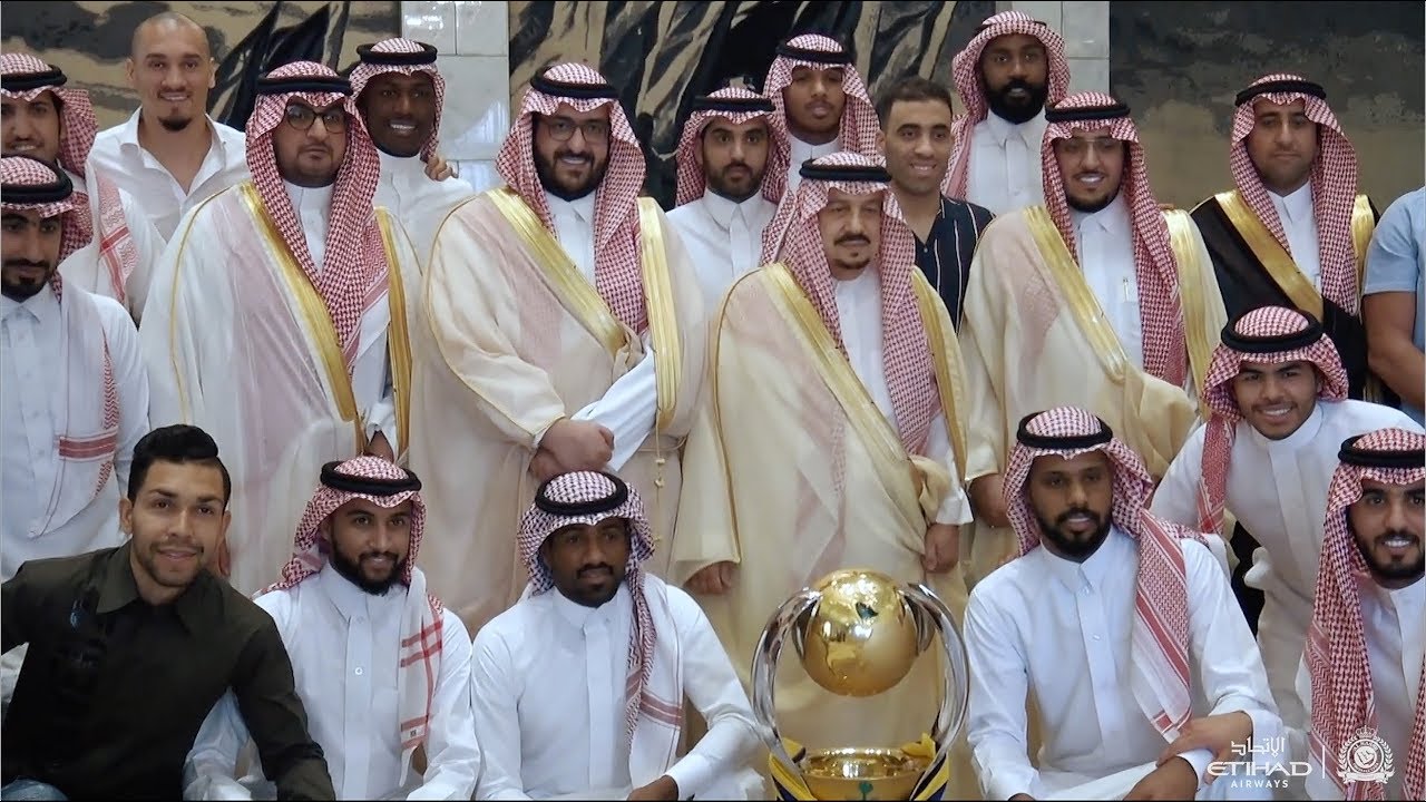 قناة النصر : سمو أمير منطقة الرياض الأمير فيصل بن بندر يستقبل أبطال دوري كأس الأمير محمد بن سلمان