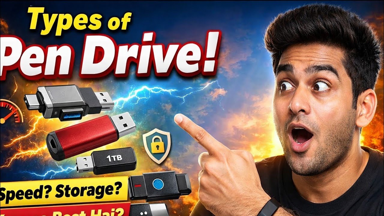 Pen Drive ke itne types hote hain? 😲 Sahi wala choose karna seekho! 💾⚡