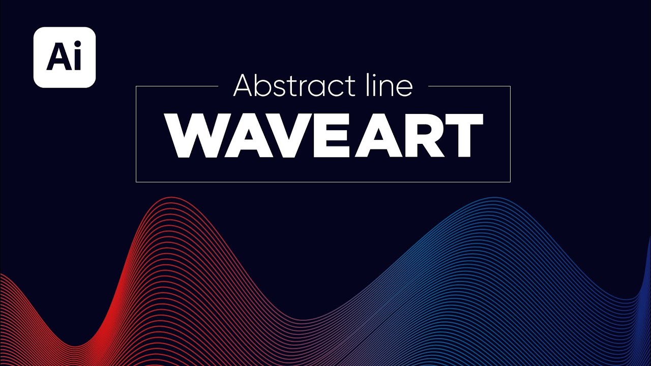 Create Abstract Wave Line Art | Adobe Illustrator Tutorial