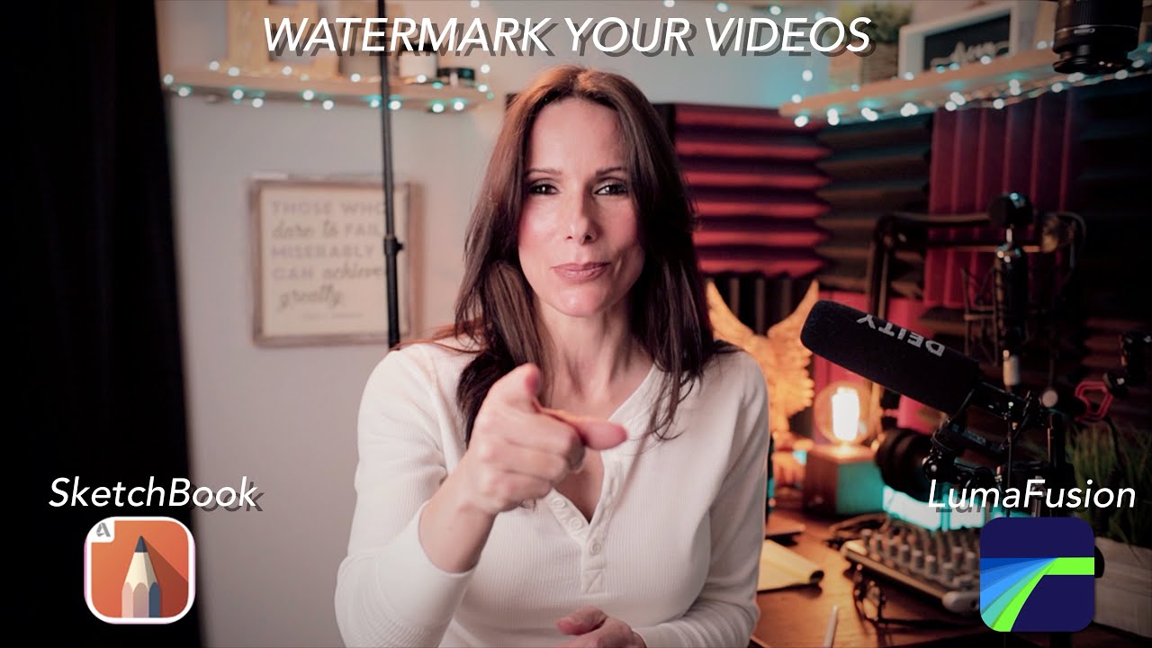 Watermark Your Videos In LumaFusion Using SketchBook
