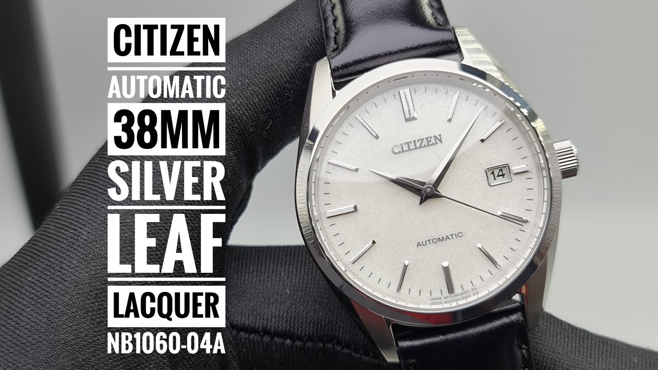 Citizen Automatic 38mm Silver Leaf White Urushi Lacquer Dial NB1060-04A