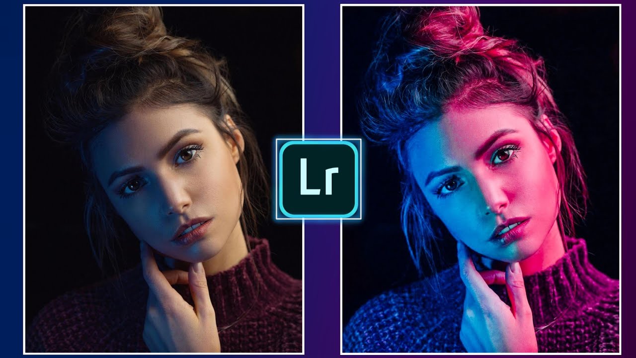 Dual tone colour editing in lightroom | Blue & pink colour effect in lightroom | lightroom tutorial