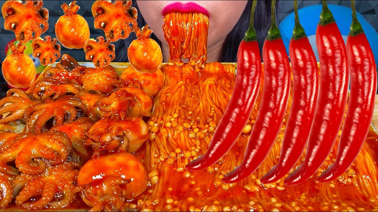 ASMR SPICY SEAFOOD BOIL *makanan laut pedas* 먹방 MUKBANG MASSIVE Eating Sounds