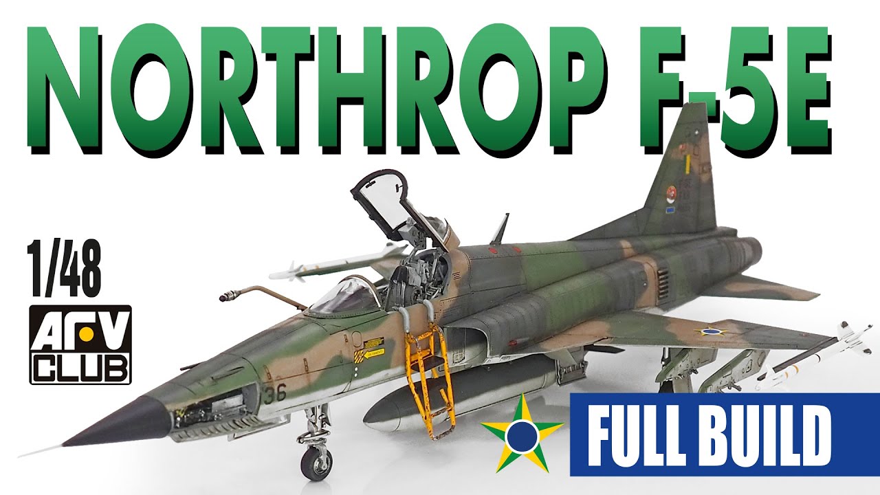 Northrop F-5E Tiger II FAB AFV Club na escala 1/48 (Montagem Completa)