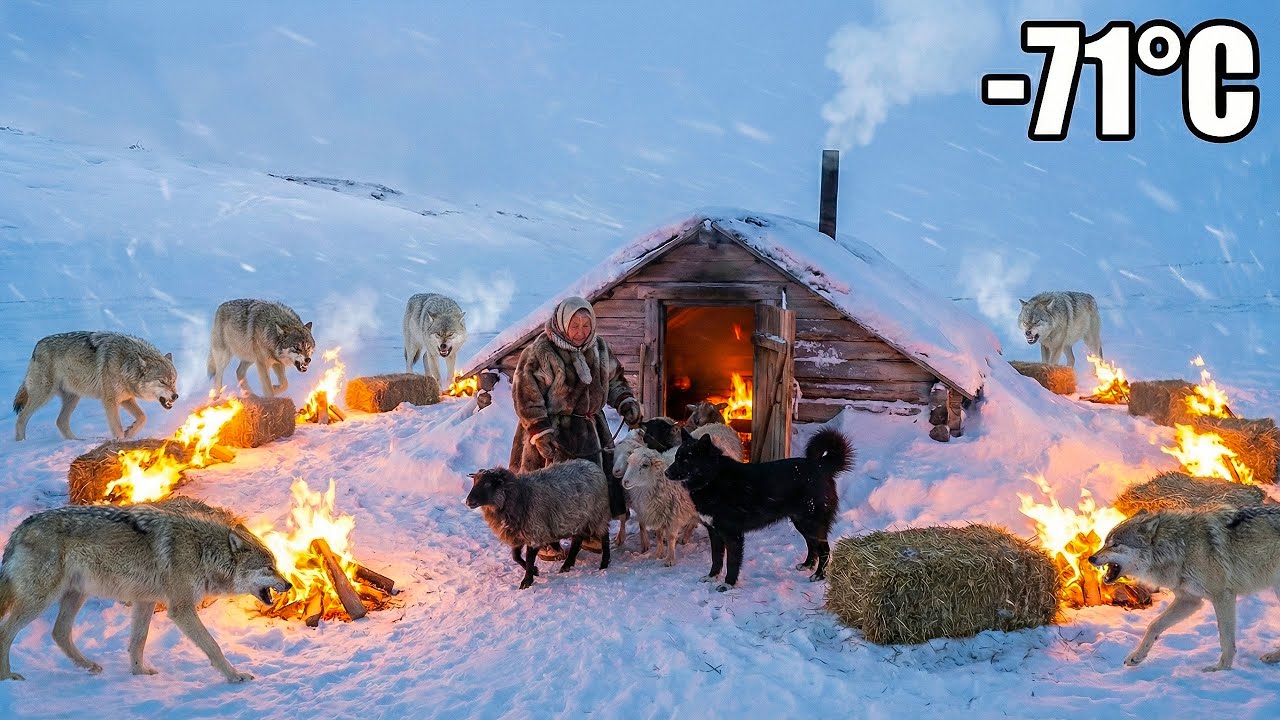 90 Year Old Grandma Saves Sheep From Wolves In -71°C Blizzard | Yakutia Survival