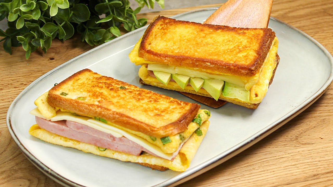 3 способа приготовить яичные тосты❗️ Сытный и вкусный рецепт за 5 минут