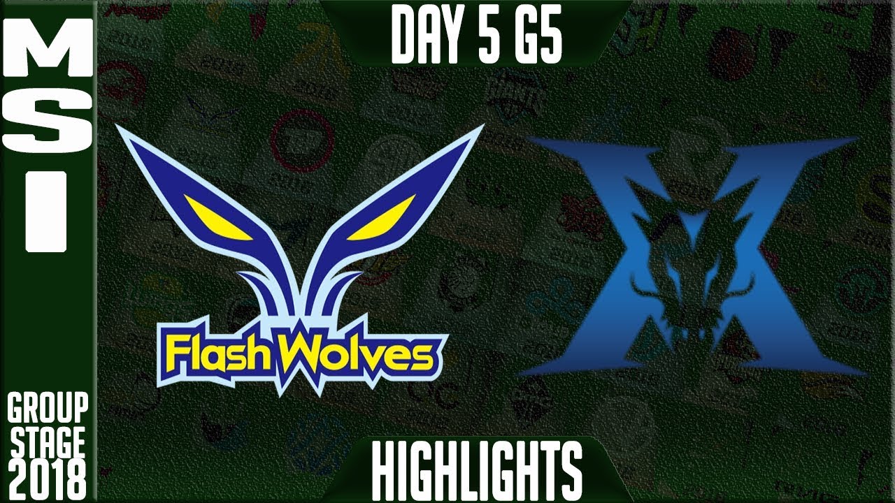 FW vs KZ Highlights | MSI 2018 Day 5 Group Stage Flash Wolves vs King-Zone DragonX