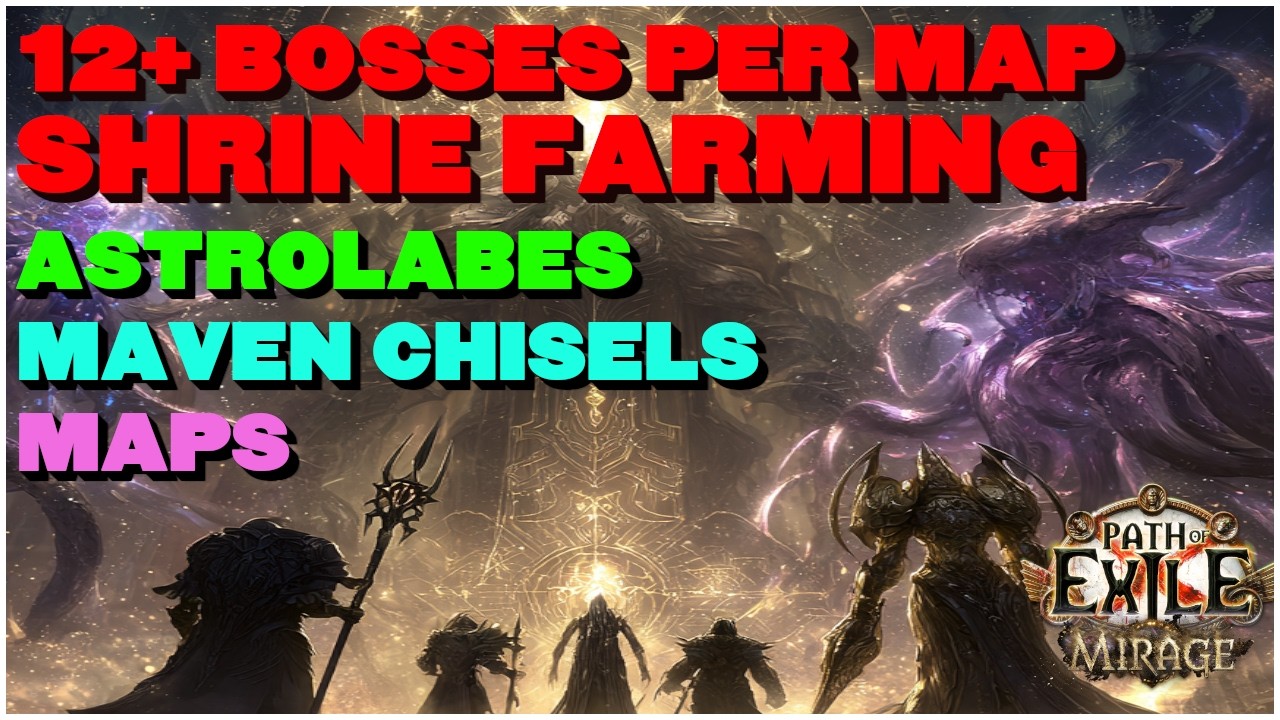 [POE 3.28] Фарм боссов святилищ (12+ уровней) для получения астролябий и резцов Мавена! Множество...
