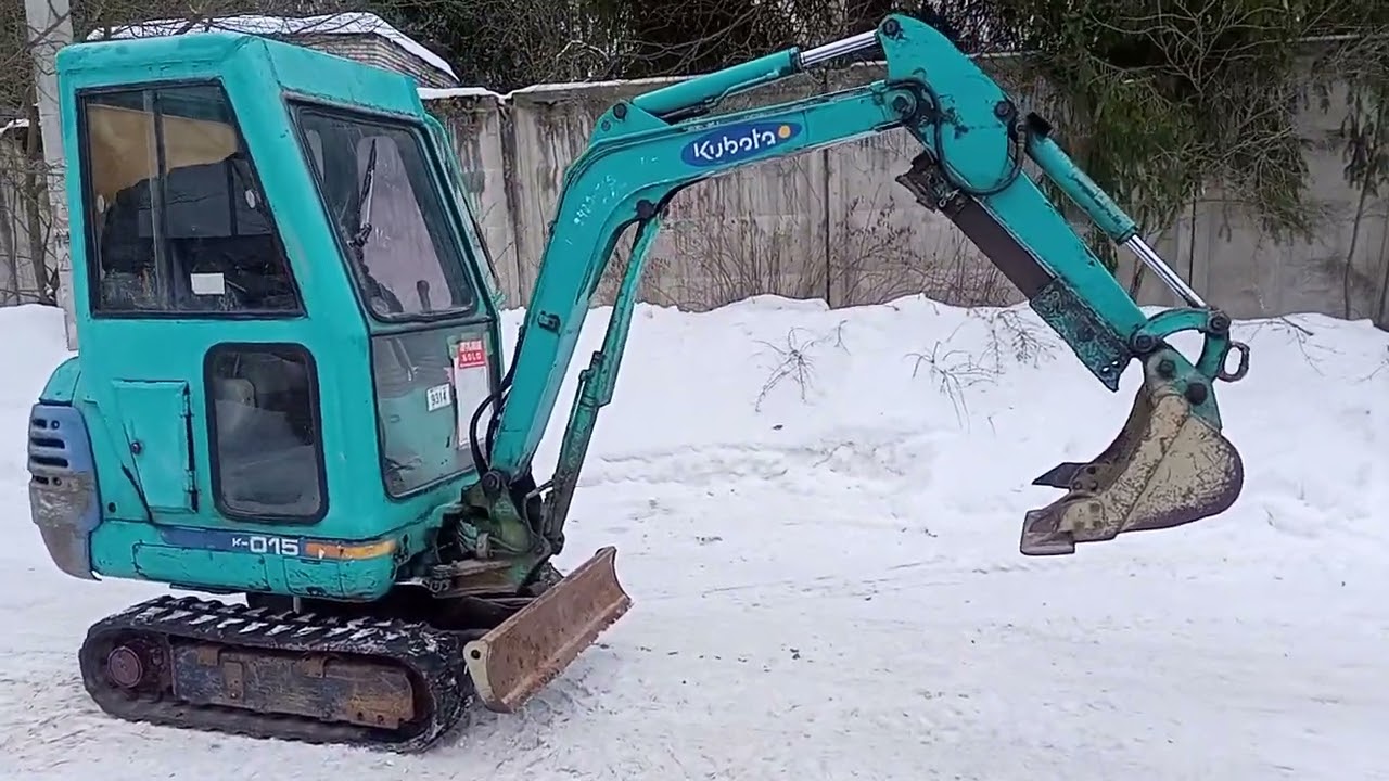 Продажа мини-экскаватора Kubota K-015 с кабиной