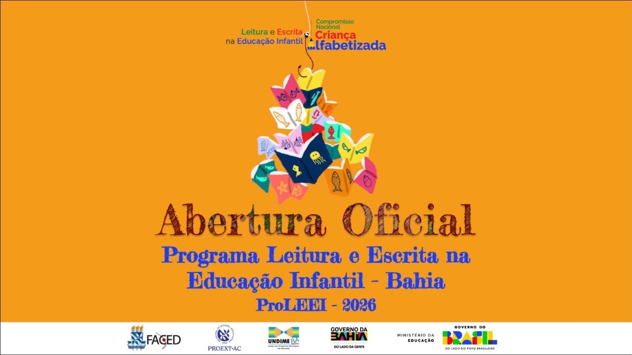 LIVE 258: ABERTURA OFICIAL DO PROGRAMA DE LEITURA E ESCRITA NA EDUCAÇÃO INFANTIL NA BAHIA - PROLEEI
