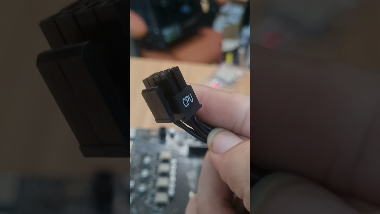 PC GAMER COMO LIGAR OS CABOS DA FONTE PLACA MAE #shorts