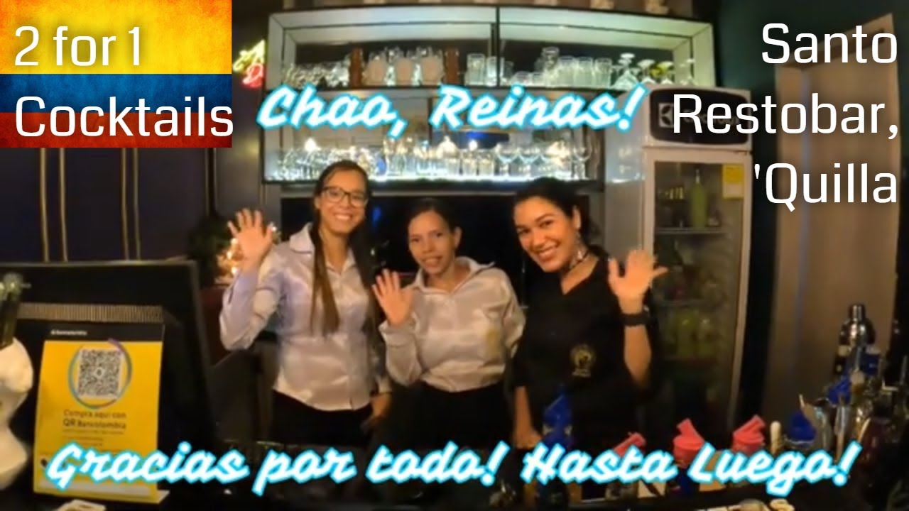 A Barranquilla MUST Try: Santo Restobar for TWO for ONE COCKTAILS!