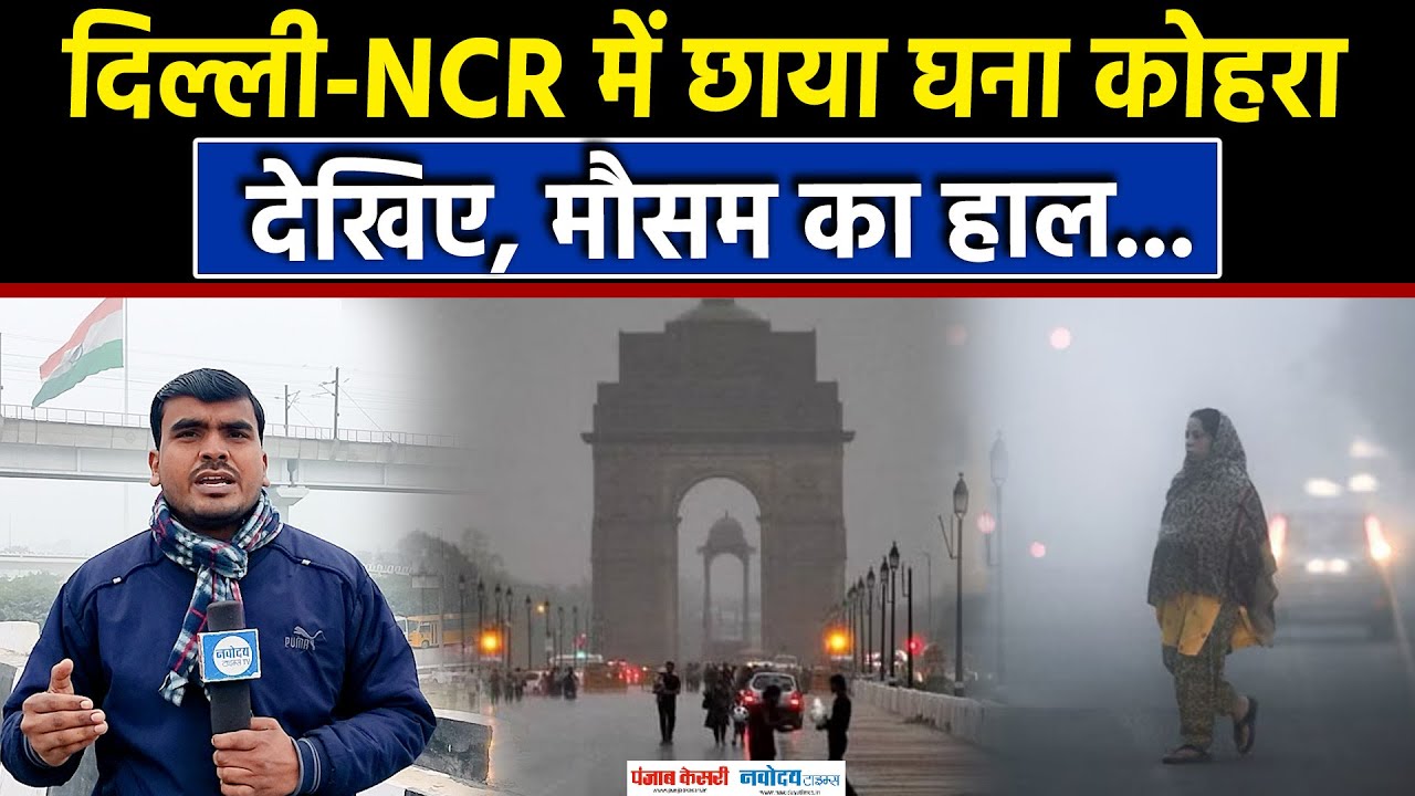 Weather News:Delhi NCR में छाया घना कोहरा|Visibility Down|Orange Alert|Fog Alert| Delhi Rains|IMD