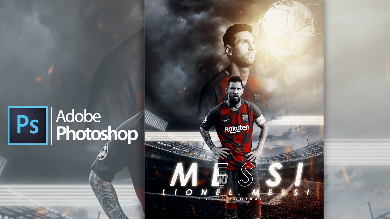 Adobe Photoshop Tutorial l Sports Poster Design l Easy Tips 2020