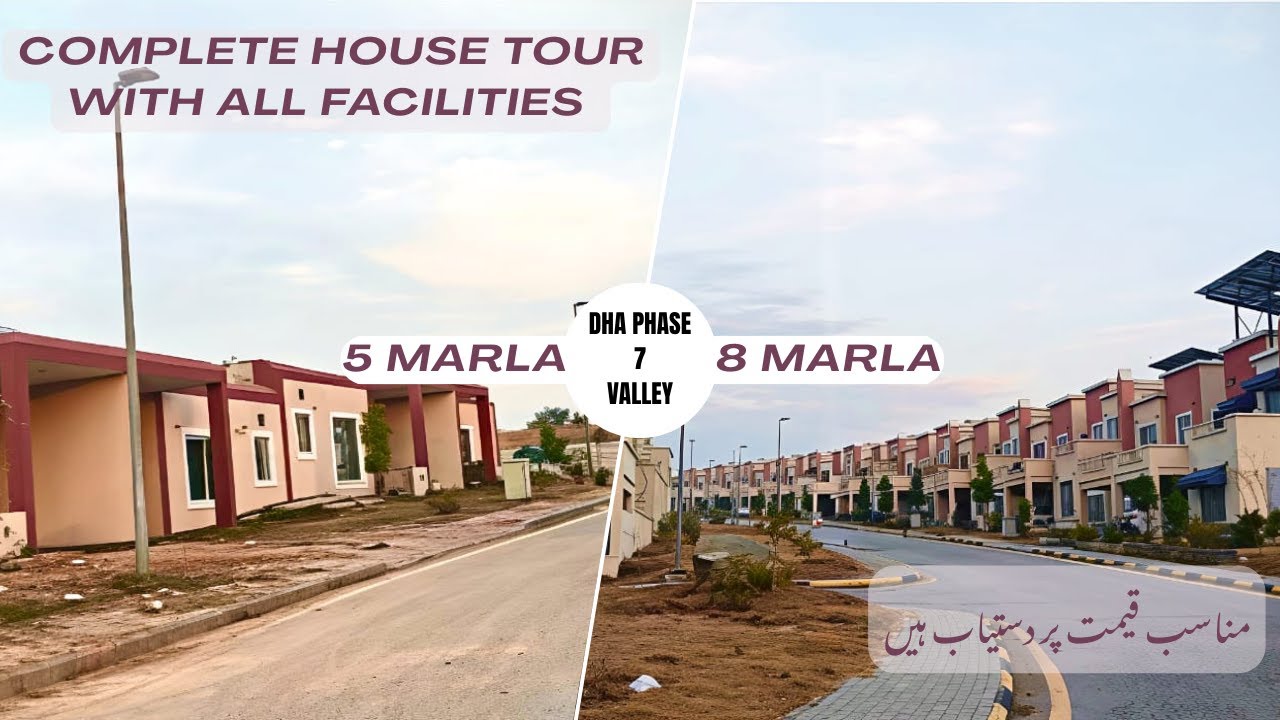 5 & 8 Marla Homes in DHA Phase 7 Valley Tour  with all Facilities