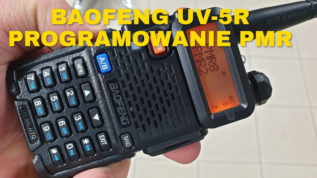 Baofeng UV-5R HTQ Programowanie PMR z komputera CHIRP