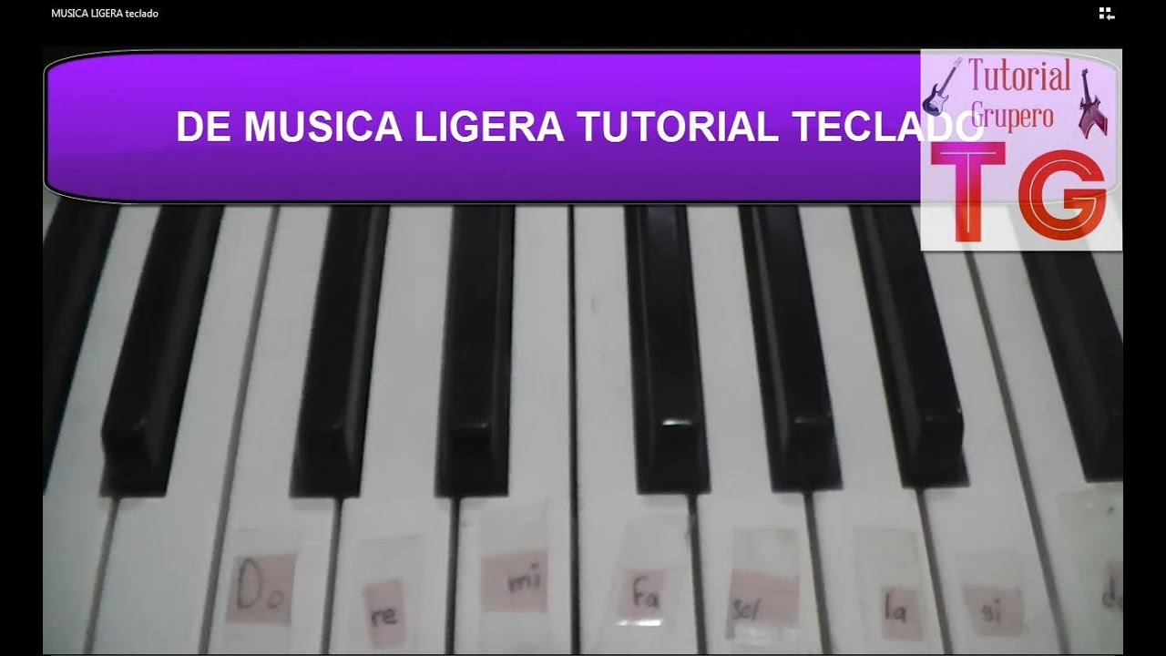 COMO TOCAR DE MUSICA LIGERA TECLADO