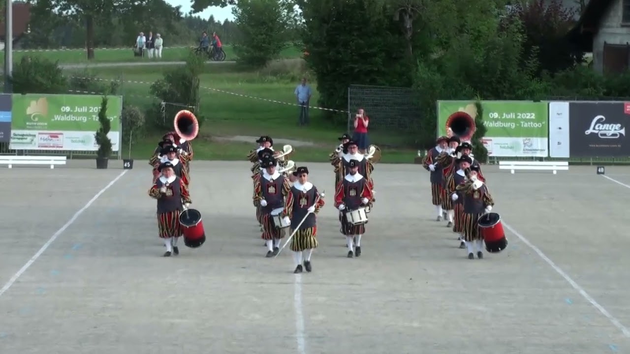 Waldburg-Tattoo 2022 Teil 4: Fanfarenzug der Niederburg Konstanz