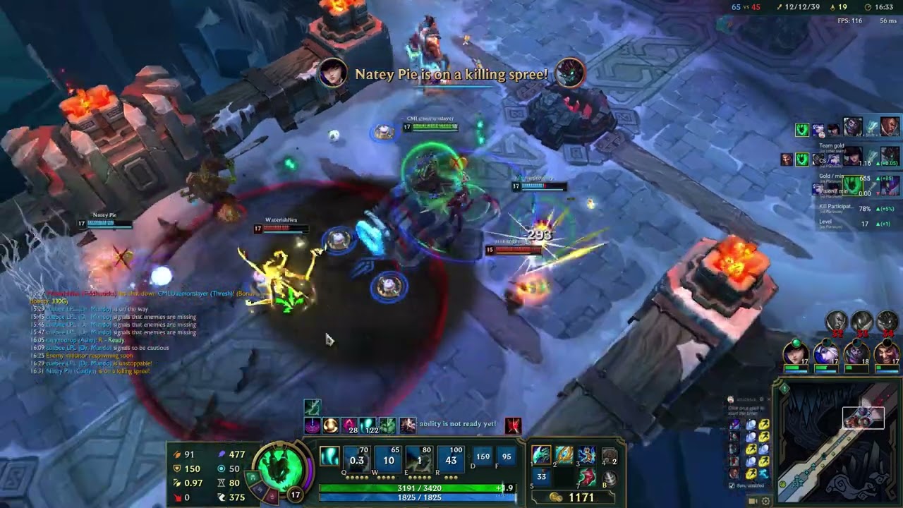 Final Teamfight in Aram as Assassin Thresh