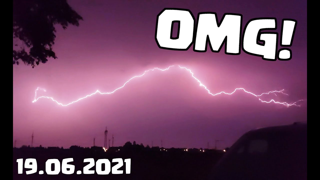 Gewitter vom 19.06.2021 über West NRW! || #01 Gewitter Vlog || Deutsch/German