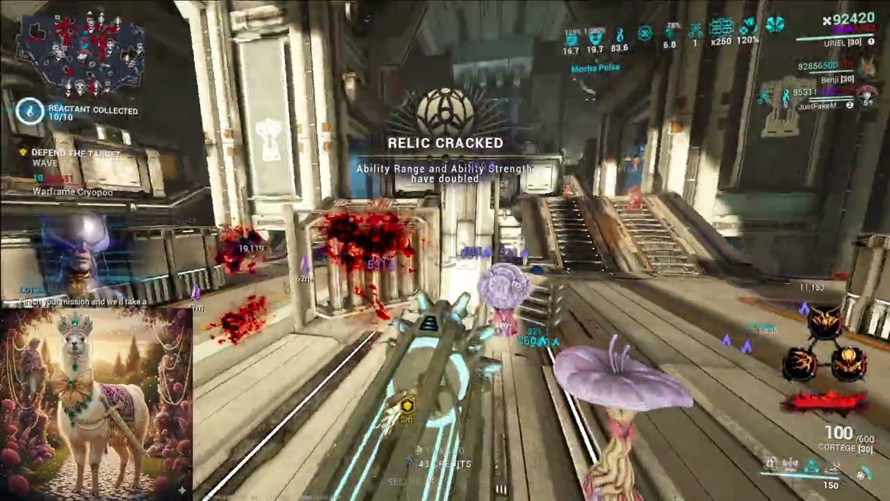 Uriel 760% range (invig & fissure buff) with @RainbowMoose