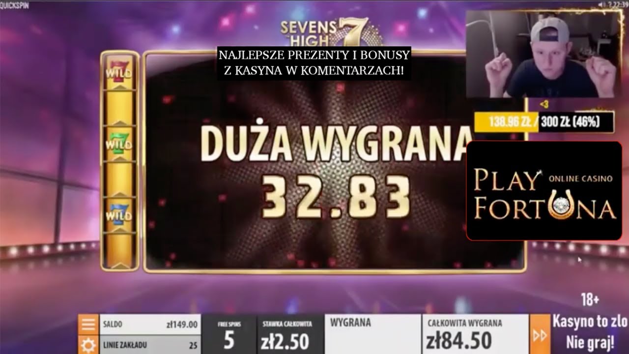 guralek trafił w dziesiątkę w automacie Sevens High! Wielka wygrana w kasynie online