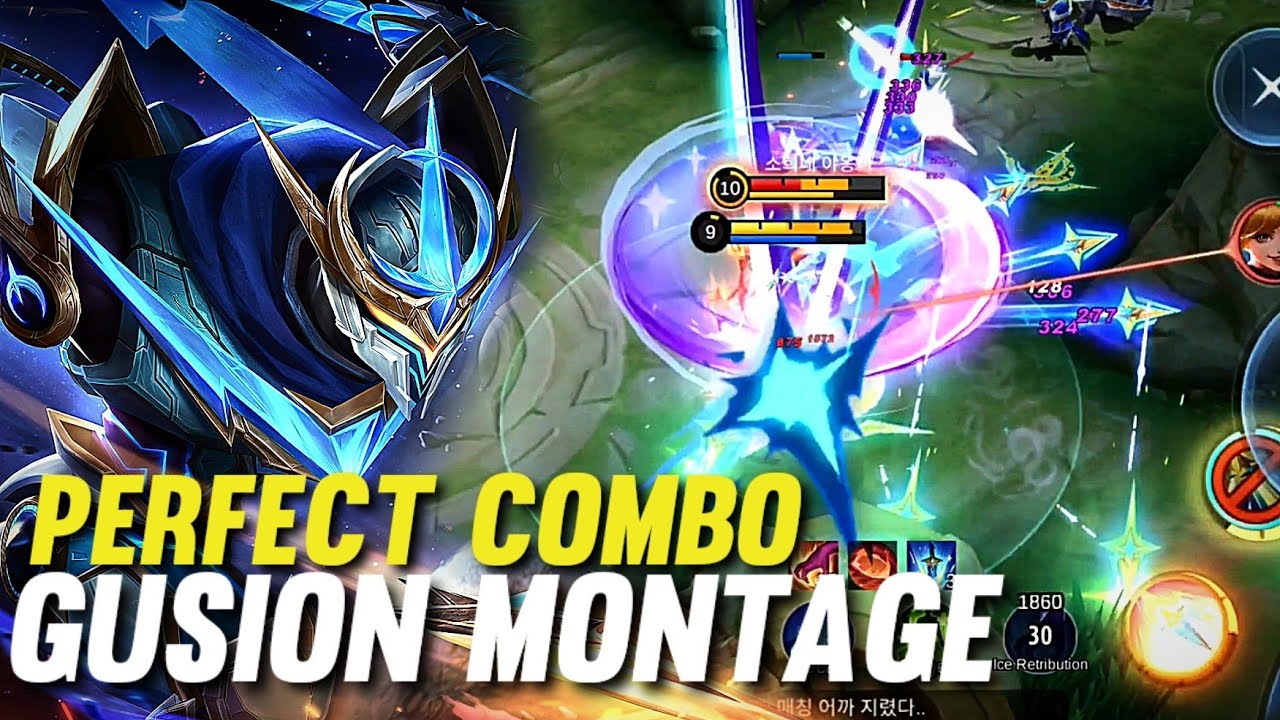 GUSION PERFECT MONTAGE!! no mercy🤫 | mobilelegends