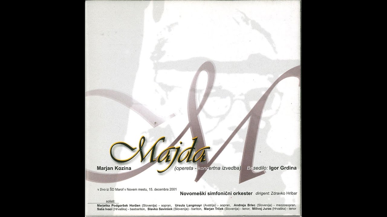 Marjan Kozina, MAJDA (TANGO), NOVOMEŠKI SIMFONIČNI ORKESTER, dirigent Zdravko Hribar