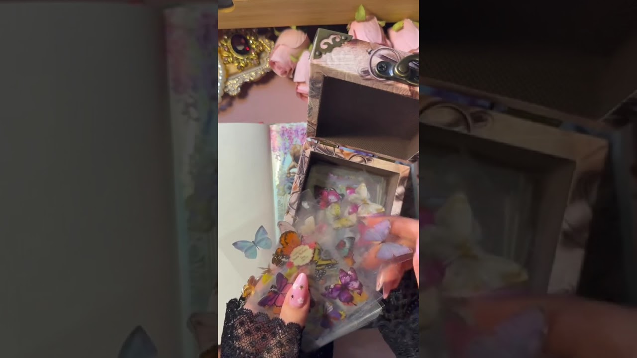 ASMR Journaling/ Girl in the Garden ⛲️💐 #scrapbookingasmr #scrapbooking #journaling #junkjournal