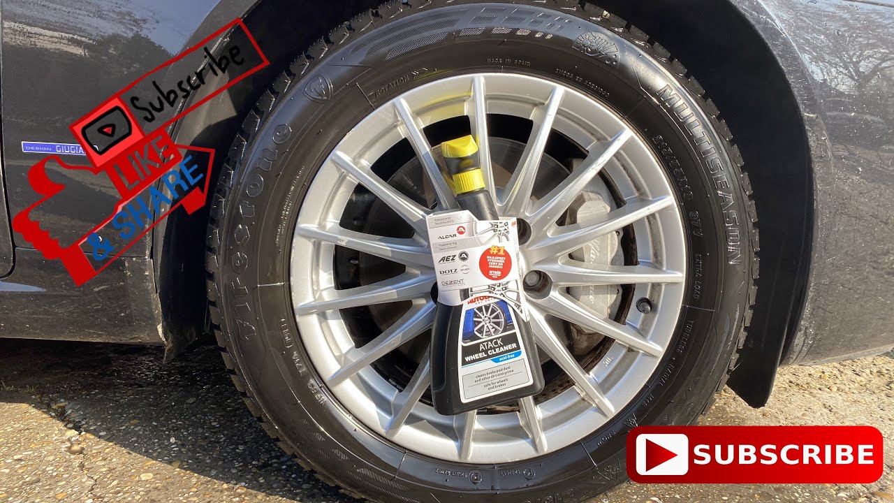 DIY - Cleaning my Alfa Romeo 159 rims with Autoland Atack Nano+ Acid Free Wheel Cleaner / AEZ / DOTZ