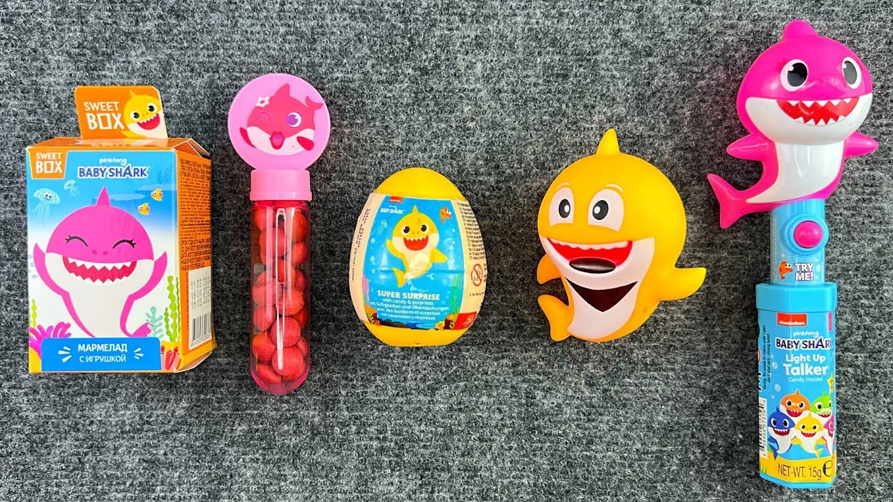 *NEW*🤩Funny Candy ASMR | Satisfying BABY SHARK Video | Softdrink Surprise Egg Sweets & Toys unboxing
