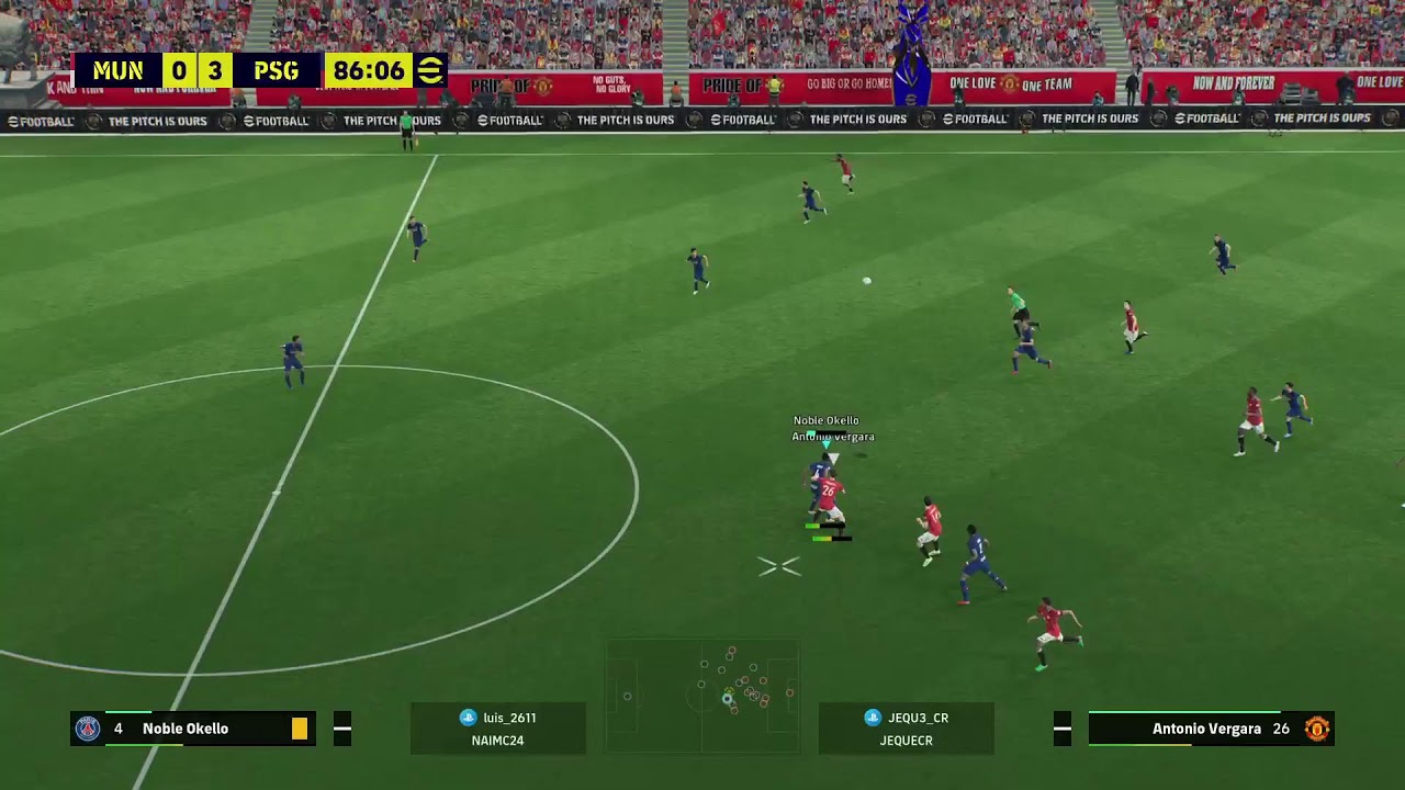 Manchester united vs Psg Champions