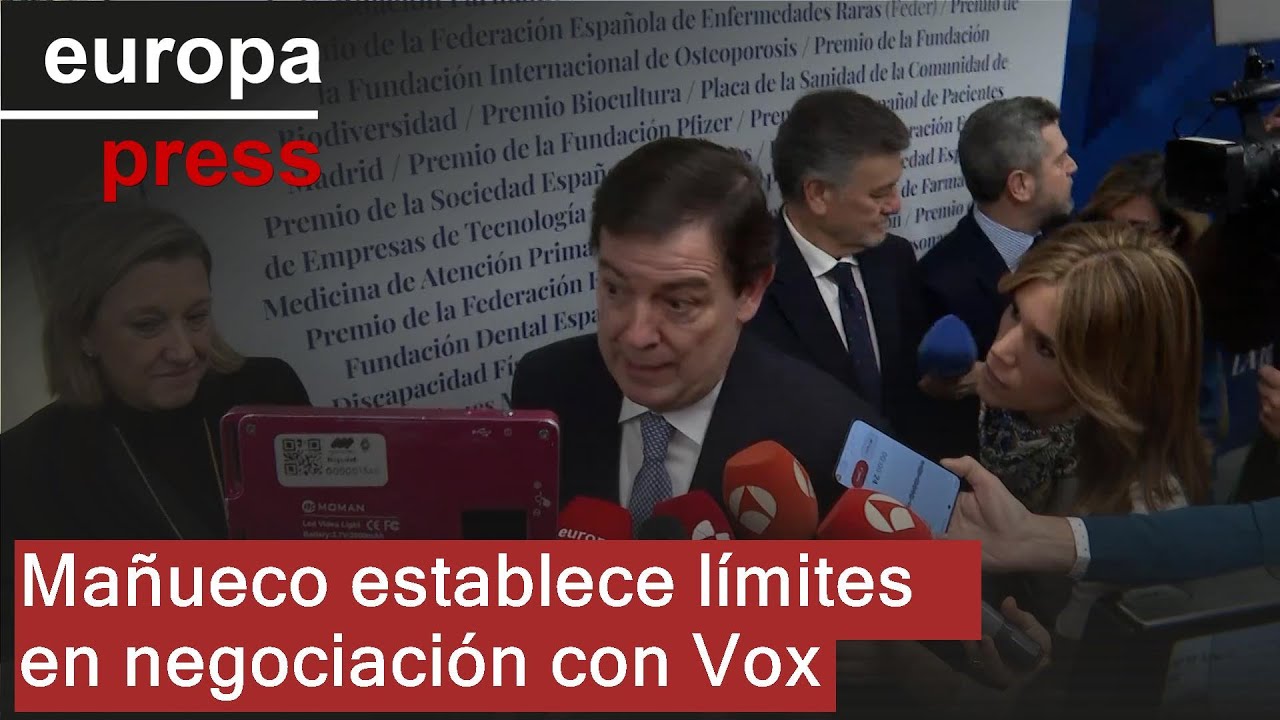 Mañueco fija las líneas rojas en una negociación con Vox: 