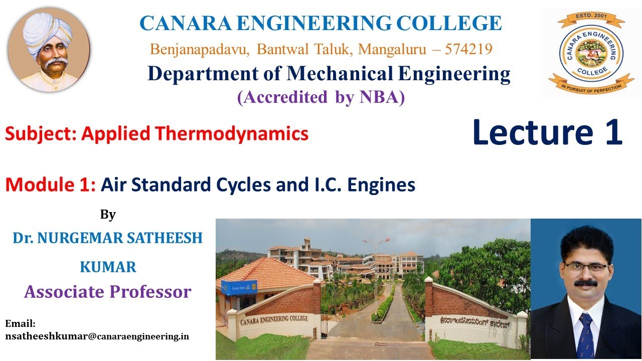 VTU ATD 18ME42 M1 L1 air standard cycles, Carnot cycle, Stirling cycle