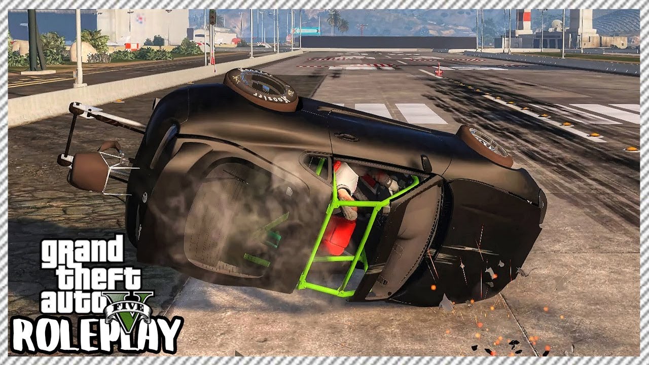 GTA 5 Roleplay - 'HUGE' Toyota Supra Drag Race Car Crash | RedlineRP #378