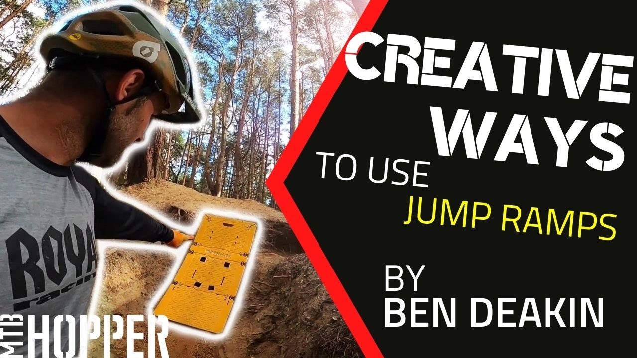 Creative Ways to use Portable Mountain Bike Jump Ramps | MTB HOPPER BLOG ft. Ben Deakin