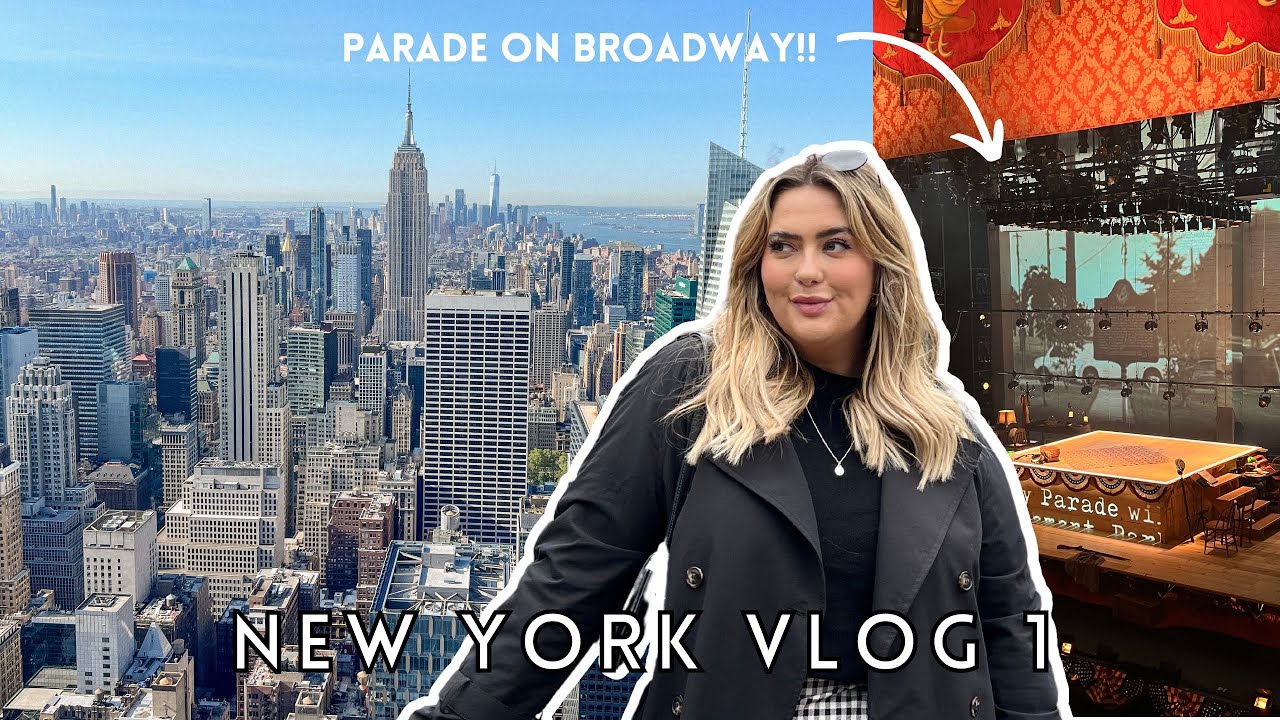 COME WITH US TO NEW YORK | TRAVEL VLOG 1 | Broadway shows and lots of food | jesselleking