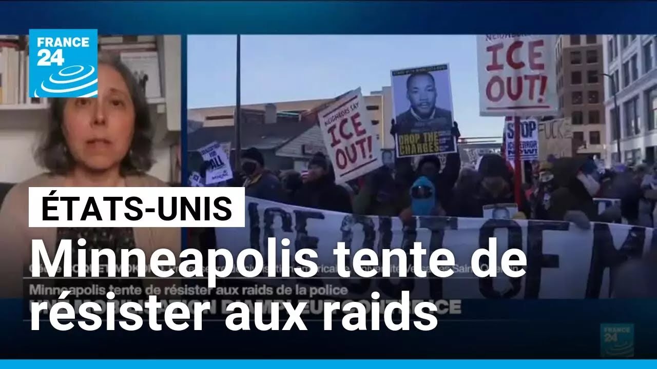 États-Unis : Minneapolis tente de résister aux raids de la police de l'immigration • FRANCE 24