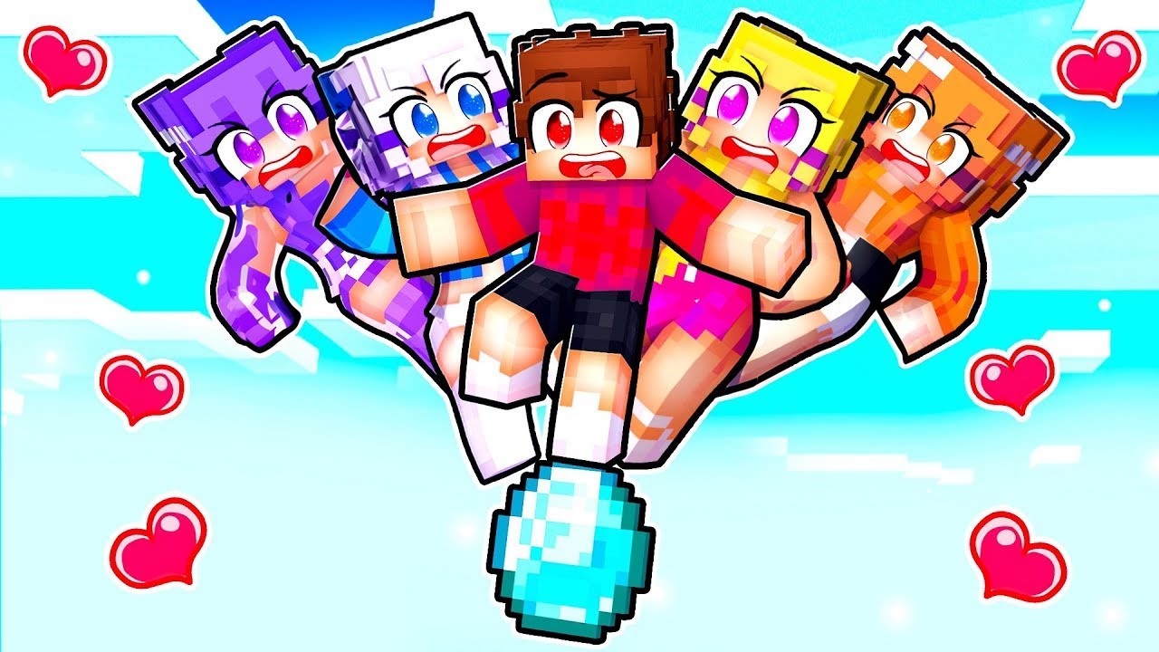 STUCK on ONE DIAMOND Block With MY CRAZY FAN GIRLS...