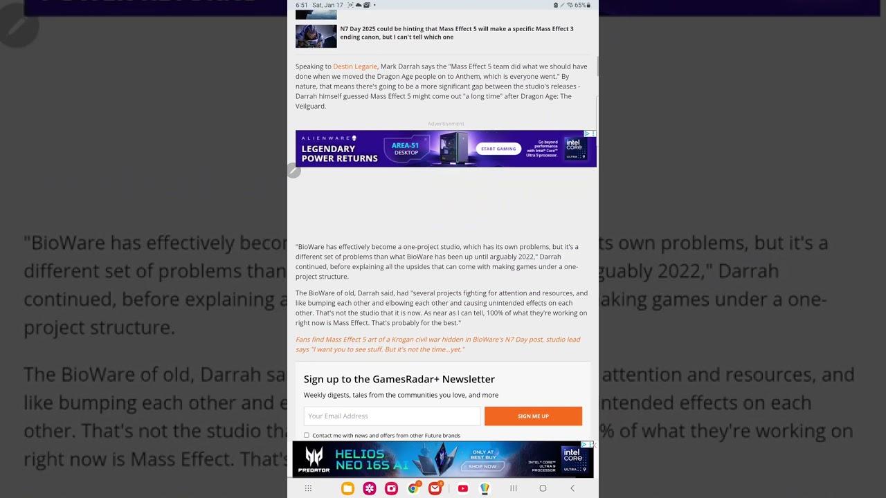 До следующей игры от Bioware ещё далеко.