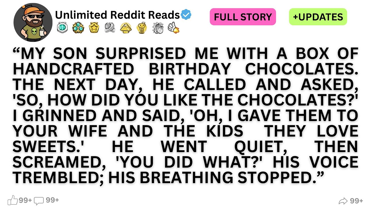 [ Full story ] MY SON SURPRISED ME WITH A BOX OF HANDCRAFTED BIRTHDAY CHOCOLATES..!